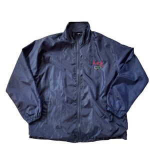 Vintage Olympics Windbreaker Track Jacket Retro Sport Size L/XL Full Zip
